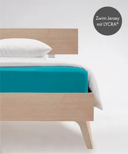 fleuresse Comfort Spannbettlaken petrol - Hochwertiges Spannbettlaken aus 96% Baumwolle und 4% Elasthan, ideal für Matratzen bis 26 cm Höhe. Atmungsaktiv, hautsympathisch und pflegeleicht für erholsamen Schlaf.