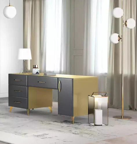 Moderner Schreibtisch für PC und Büro in grün von JV Möbel