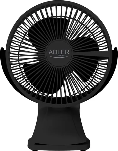 Adler Tischventilator in Schwarz - Flexibel und Leistungsstark - Tischventilator mit 3 Geschwindigkeiten und 360° drehbarem Kopf. Ideal für den Einsatz zu Hause oder im Büro. Kompakt und einfach zu transportieren, sorgt für angenehme Frische.
