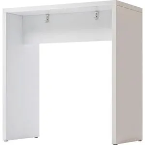 Hammerbacher Stehtisch 104x50x108cm Weiß in weiß von Hammerbacher