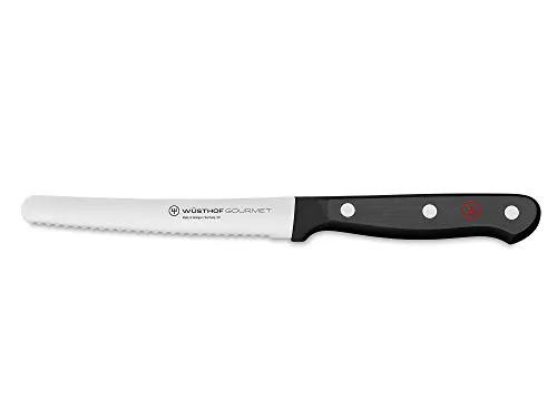 WÜSTHOF Gourmet Brötchenmesser 12 cm, Schwarz