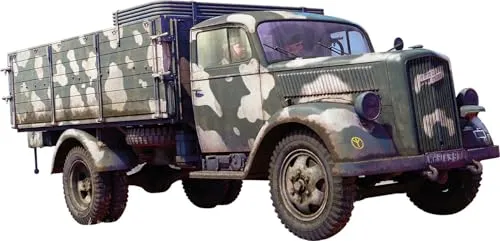 Miniart 35445 - 1:35 German 3t Cargo Truck - Autobausatz im Maßstab 1:35, hochwertiger Kunststoff, ideal für Modellbau-Enthusiasten und detailverliebte Sammler.