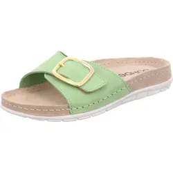 Rohde Damen Pantolette Leder Klettverschluss Memoryfußbett Rodigo-D 5875, Größe:41 EU, Farbe:Mehrfarbig - 41