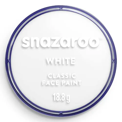 Snazarro White Face Paint 18ml Halloween Accessory