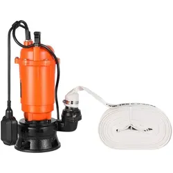 VEVOR 1500W Tauchpumpe - Schmutzwasserpumpe mit 22800 L/H - Wasserpumpen mit hoher Leistung von 1500W, ideal für effizientes Abpumpen von Schmutzwasser bis zu 18m Förderhöhe.