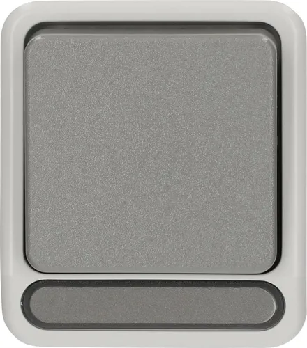 Merten Kreuzschalter Aquastar, Aufputz, MEG3117-8029 in grau von Merten