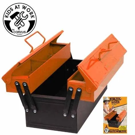 Kids at work: Metall-Werkzeugkasten, orange