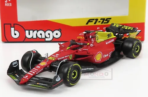 1:43 BURAGO Ferrari F1-75 #16 Monza Gp Italy 2022 Leclerc BU36832LE-MONZA Modell