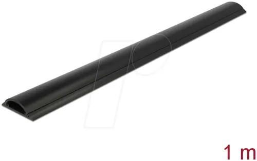 DELOCK 20710 - Kabelkanal selbstklebend 50 x 12 mm - Länge 1 m schwarz