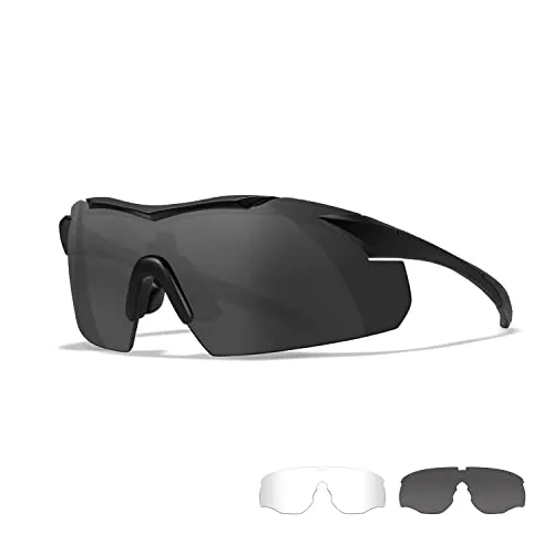 Wiley X │ WX Vapor Sportsbrille Herren - Sportbrille mit flexiblem Halbrahmen für optimalen Halt und Sichtfeld. 100% UV-Schutz, wechselbare Gläser für jede Lichtbedingung – ideal für Outdoor-Aktivitäten wie Radfahren und Wandern.