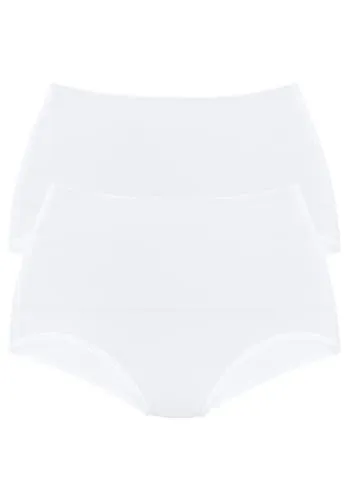 Petite Fleur Damen Bodyforming-Slips (2 Stück) - Bikinis & Taillenslips für Damen, weiche elastische Qualität im 2er-Pack, rundum nahtlos und kaschiert perfekt die Bauchpartie für ein bequemes Tragegefühl.