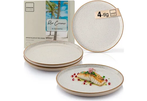 Sänger Rio Creme | Speiseteller Set für 4 Personen in beige von SÄNGER