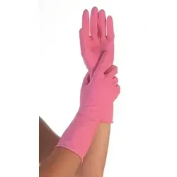 Hygostar 25905 Haushaltshandschuhe Bettina pink Gr. 10/XL - Robuste Haushaltshandschuhe in Pink, Größe 10/XL, aus beflocktem Latex für hohen Tragekomfort und eine griffige Oberfläche im täglichen Einsatz.