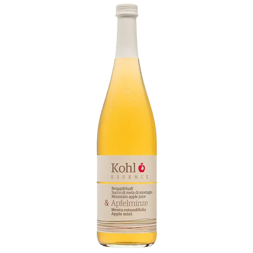 Bergapfelsaft mit Apfelminze.