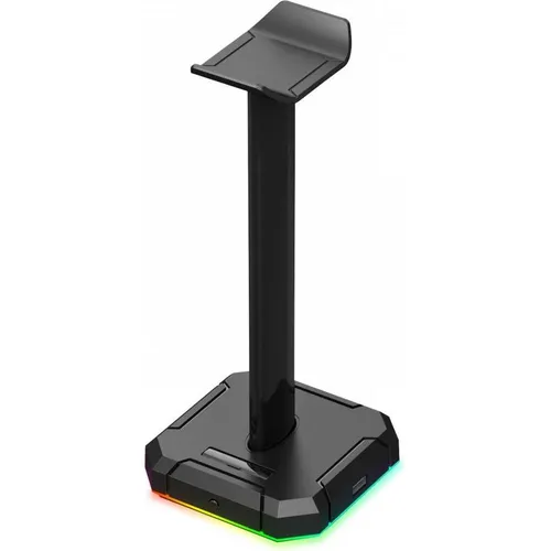 REDRAGON Scepter-Pro (HA300) - RGB Kopfhörer-Halterung mit USB-Anschlüssen - Kopfhörerständer mit 10 RGB-Beleuchtungsmodi und 4 integrierten USB 2.0 Anschlüssen. Ideal für Gamer, sorgt für Ordnung und stilvolle Beleuchtung.