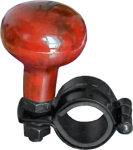 LENKRADKNAUF HOLZ OPTIK Steuerknopf Lenkknauf Lenkradknopf Lenkhilfe Fixlenker