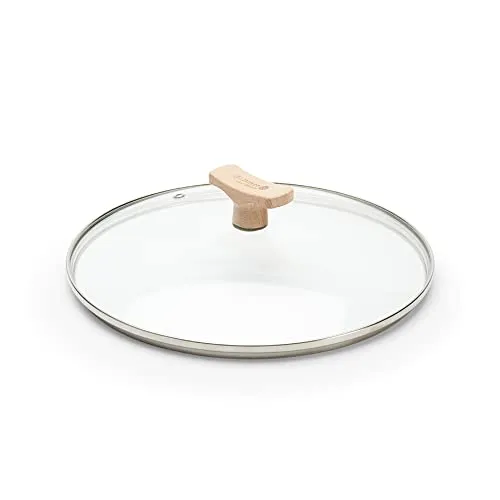 DE BUYER Deckel aus Glas, Knopf aus Holz, Ø 24 cm