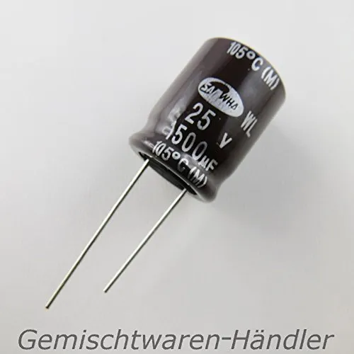 Unbekannt 5X Marken Elko 470µF 25V Elektrolytkondensator Kondensator mF uF AiSHi Capacitor