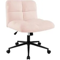 Costway Schneidersitz Stuhl mit Rollen und Wippfunktion