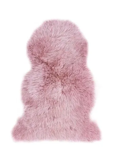 Fellteppich Schaffell FREYJA, 40 x 85 cm, Rosa - Fellteppich aus hochwertigem Naturfell in rosa, ideal für ein gemütliches Zuhause und sorgt für ein warmes Ambiente.