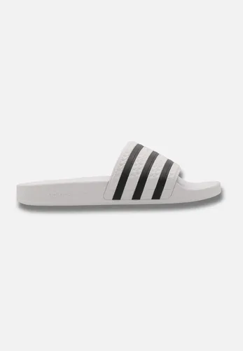 adidas Unisex-Erwachsene Originals ADILETTE Bade Sandalen - Weiß - Dusch- & Badeschuhe für Herren, bequem und ideal für den Einsatz am Pool oder im Spa, mit klassischem adidas Design.