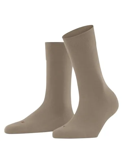 FALKE Damen Socken Sensitive London W So Baumwolle mit Komfortbund 1 Paar, Braun Sesame 4390, 35-38