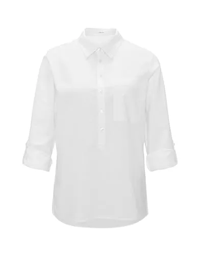 Opus Freppa Bluse, weiß (Gr. 40) - Damen Bluse & Tuniken, modischer Schnitt und leichtes Material für angenehmen Tragekomfort und vielseitige Kombinationsmöglichkeiten.