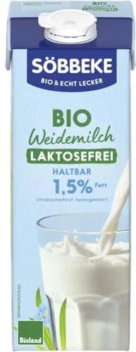 Haltbare Bio Weidemilch laktosefrei 1,5% Fett 6 x 1 L