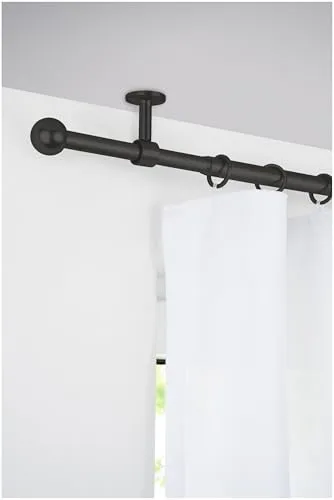 Ondecco 2-in-1 Gardinenstange – Ausziehbar & Verstellbar für Wand- & Deckenmontage