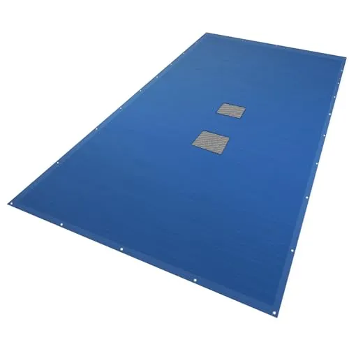VOUNOT Poolabdeckung rechteckig 4x9m - Wetterfeste Poolabdeckplane aus Polyethylen 160 g/m², mit Abflussnetz für sauberes Wasser und UV-Schutz, ideal für effektiven Schutz und einfache Reinigung.