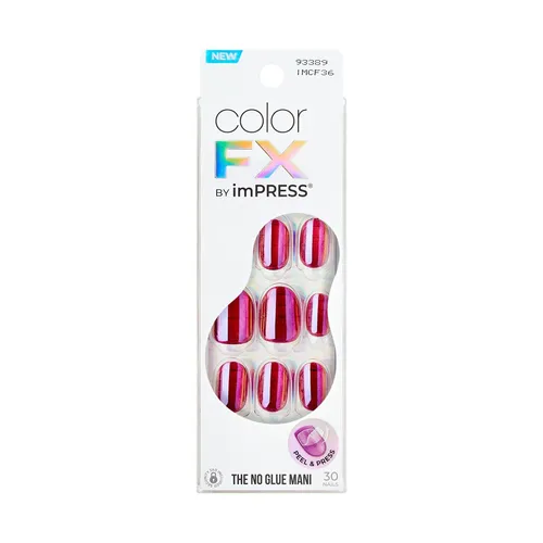 iMPRESS Color FX Selbstklebende Nägel (Around You) 30 Stück - Hochwertige selbstklebende Nägel für einen trendigen Look, einfach anzubringen und ideal für jeden Anlass. Perfekt für ein gepflegtes Erscheinungsbild ohne Aufwand!