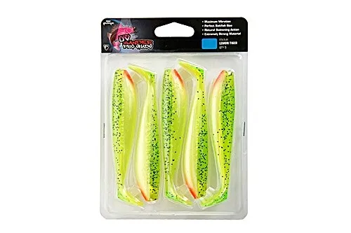 Fox Zander Pro Shads Ultra UV 10cm 5Stück Lemon Tiger von Fox