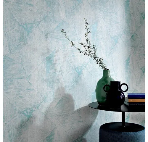 Erismann Vliestapete Wildleder Struktur Einfarbig Hellblau Metallic 10319-18 Evolution