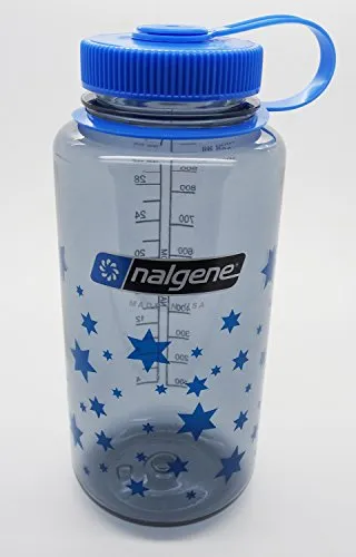 Nalgene Flasche 'Everyday Weithals' - 1 L, grau-Sternemotiv