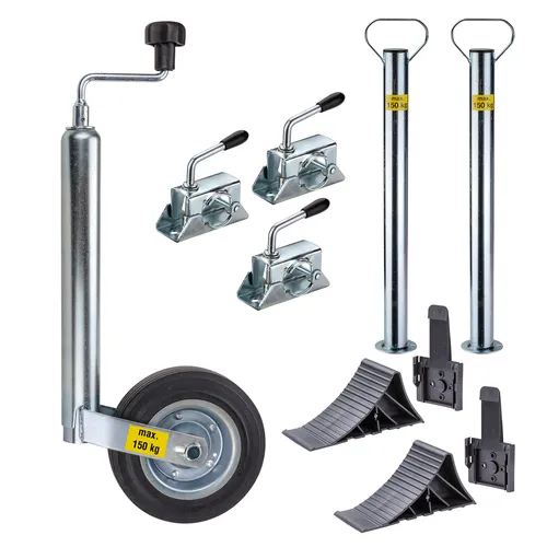 DEMA PKW Anhänger Zubehörpaket 10-TLG. mit Stützrad und Schnellhubstützen