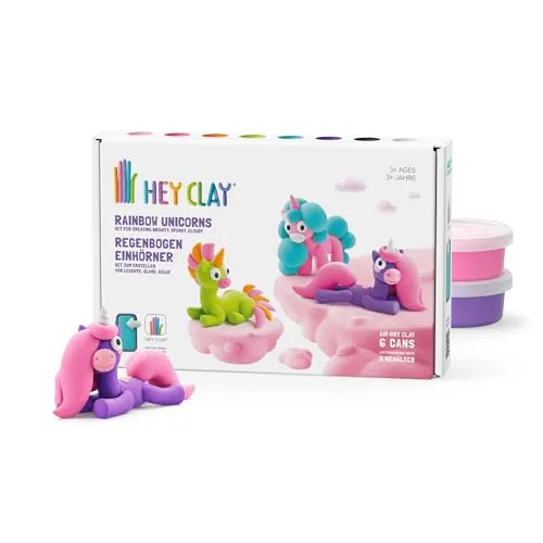 TM Toys Hey Clay Einhorn Set 6 Dosen d/e (E73735ED)