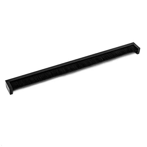 Produktbild TecLines TKB005 Tisch Kabeldurchlass einseitige Bürstendichtung 400mm, Kabeldose, für mehrere Kabel