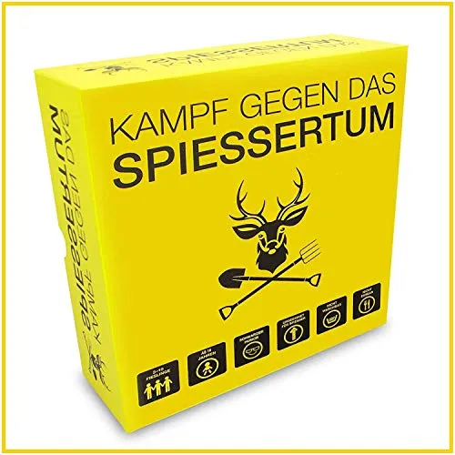 KAMPFHUMMEL Kampf gegen das Spiessertum - Fieses Kartenspiel für schwarzen Humor, 600 hochwertige Karten für endlosen Spielspaß