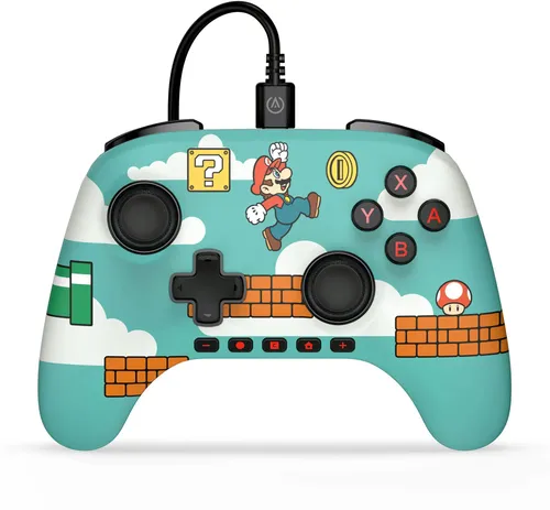 PowerA Advantage Wired Controller for Nintendo Switch 2 - Super Mario Time