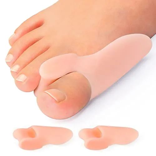 Promifun Bunion Kissen Protector, 10-Packungen Bunion Corrector Pads mit Separator für große Zehe, Gel Shield für Fußschmerzlinderung, Schwielen, Lindern Fußschmerzen von Reibung