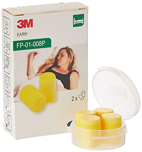 3M E-A-R Classic, Gehörschutzstöpsel für Schlaf / Konzentration / Reisen, Schnurlos, Wenig Druck, SNR 28 dB (2-er Pack)