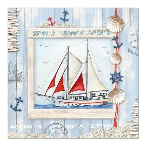 Servietten Sailor 20 Stück 3-lagig Partyservietten 88549  PapStar