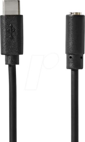 N CCGL65960BK10 - USB 2.0 Kabel, C-Stecker > Mini-Buchse, 1m, Schwarz