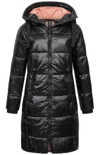 Sublevel Steppmantel Schwarz D50048X44518B1 -L - Stylischer Steppmantel mit seitlichen Taschen und Reißverschluss. Ideal für Freizeit und Outdoor-Aktivitäten. Hochschließender 2-Wege-Reißverschluss und verstellbare Kapuze sorgen für Komfort und Wärme.