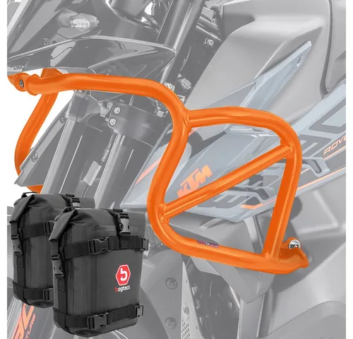 Motoguard Motor-Schutzhülle Set Sturzbügel oben + Taschen für KTM Adventure 890 R 21-22 orange CLM
