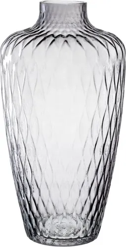 Leonardo Vase Gulia, Grau, Handgemacht in grau von LEONARDO