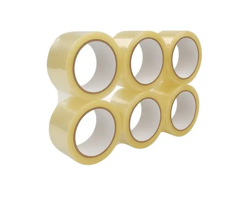 ARLI Klebeband Paketband 48 mm x 66 m leise abrollend transparent Packband (6er, 6-St., Set)