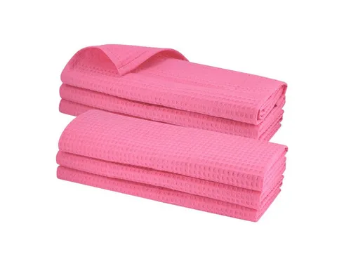 Engelland Geschirrtuch Poliertuch 6-tlg., Waffel-Pique in pink von ENGELLAND