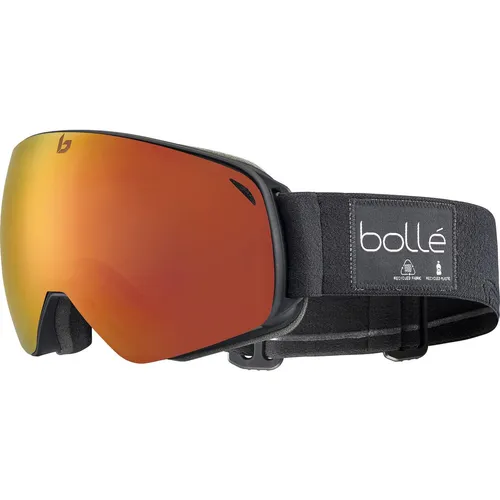 Bolle ECO TORUS M Schneebrille 2024 Black Matte/Sunrise - Skibrillen mit UV-Schutz und anti-beschlag Beschichtung für besten Sichtkomfort auf der Piste.