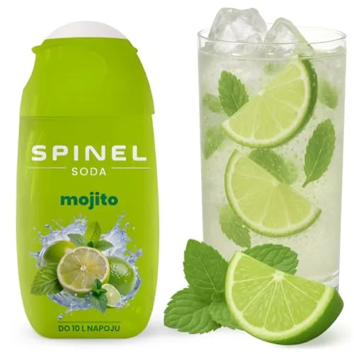 Spinel Soda, Sirup mit Vitaminen, ohne Zuckerzusatz, 65 ml, für bis zu 10 l Fertiggetränk (Mojito)